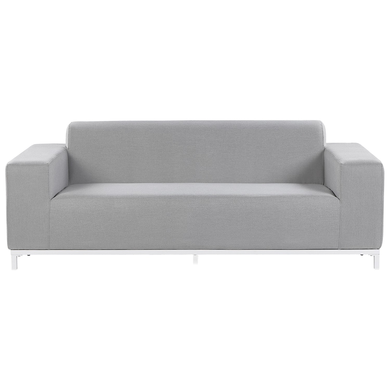 Beliani Gartensofa Grau Weiss 84x185x67 günstig online kaufen