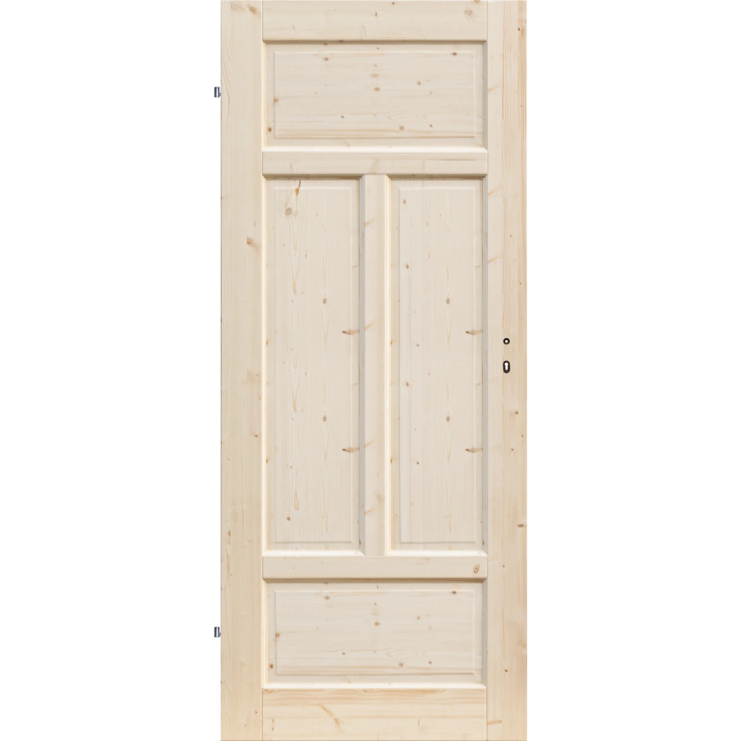Zimmertür Landhaus 6002 04N Natur Fichte 98,5 cm x 198,5 cm DIN L