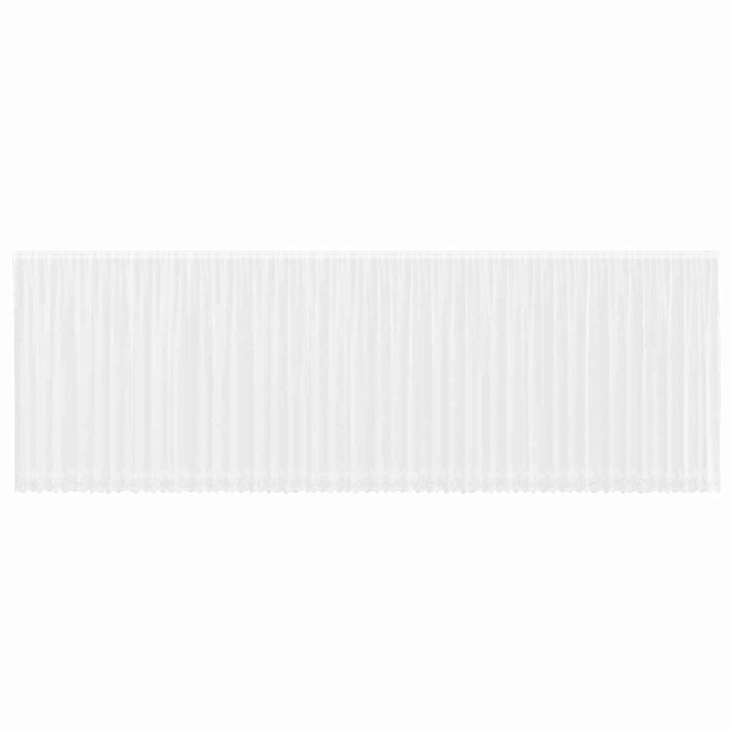 vidaXL Spitzenvorhang mit Vorhängen Weiß 1200x245cm Polyester 4107861 günstig online kaufen