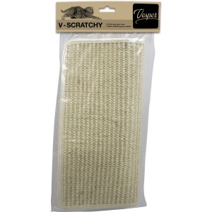 Vesper Kratzmatte Beige, 32x32cm, Ersatz für Kratzbaum, aus Seegras.