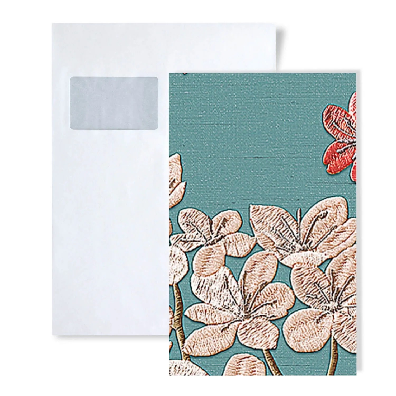 PROFHOME 1 Musterstück S-GR322205-DI DIN A4 MUSTER der Floralen Tapete