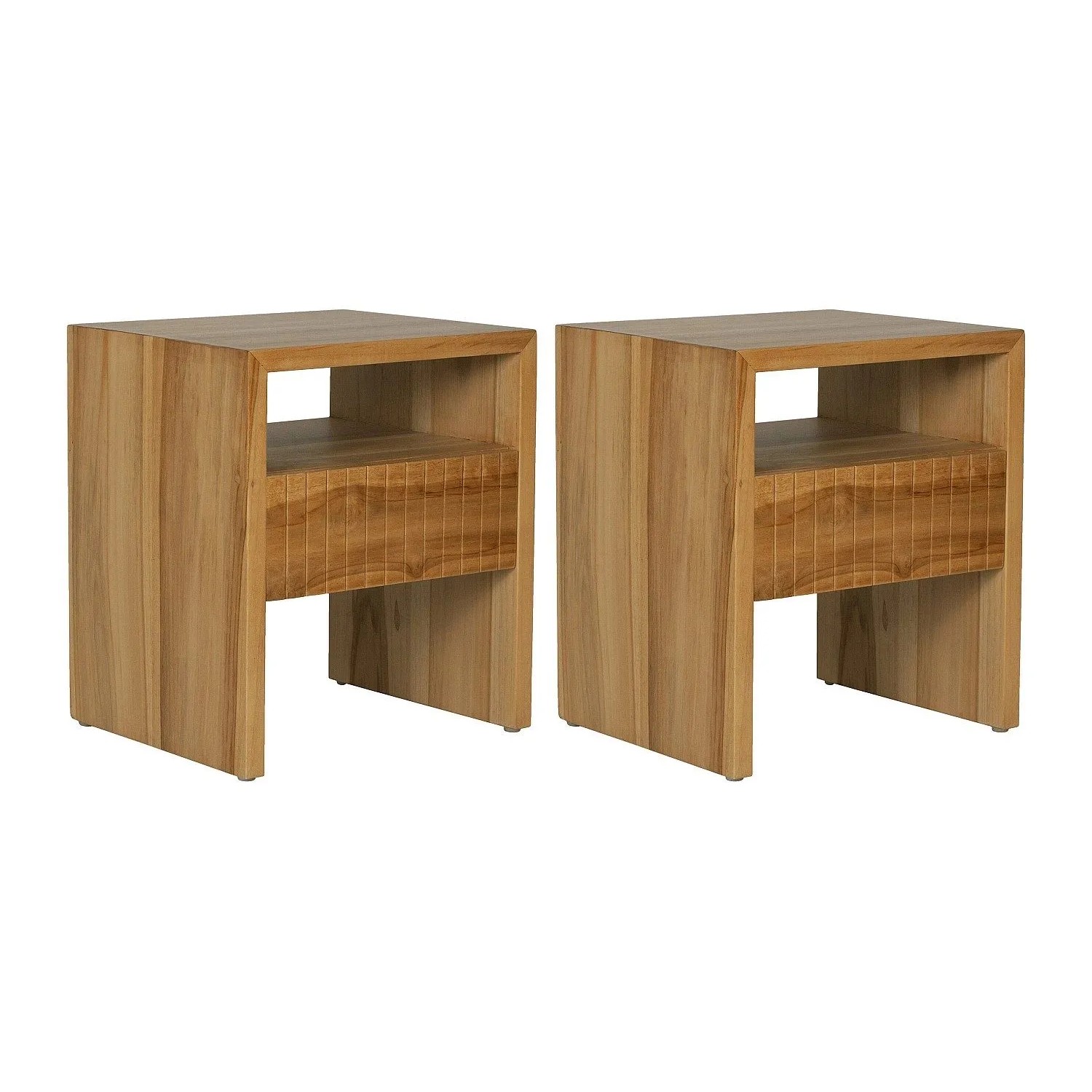 Vente-unique Nachttisch Revuka Naturfarben Hell 45 cm