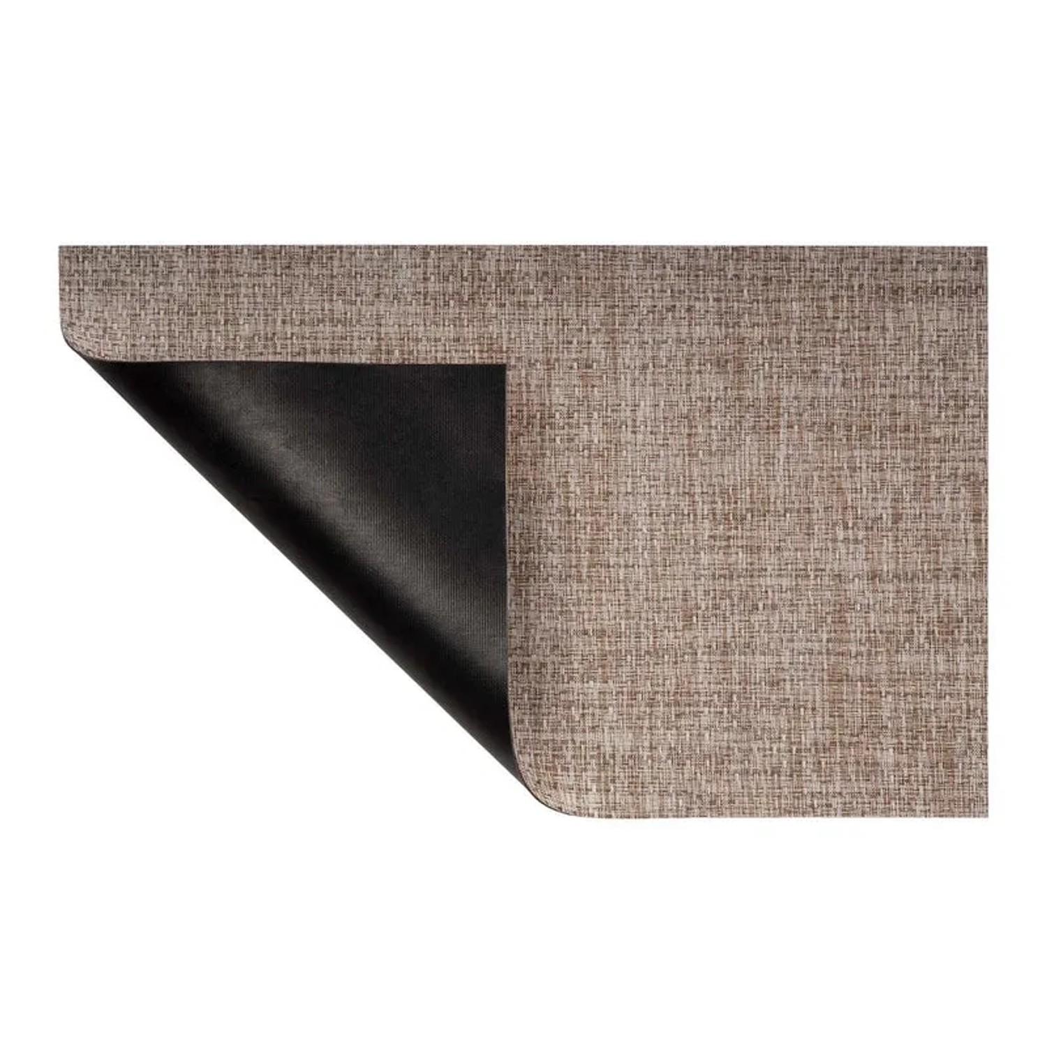 Detailansicht des wetterfesten Outdoor Teppichs Trani in Beige, ideal für Terrasse und Garten.