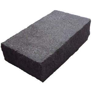 Diephaus Blockstufe Maximo, schwarz, 50x34,5x15 cm. Stufe für Treppen im Garten- und Landschaftsbau.