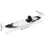 Aufblasbares, schwarzes SUP-Board-Set von vidaXL, 360x81x10 cm, mit Sitz.