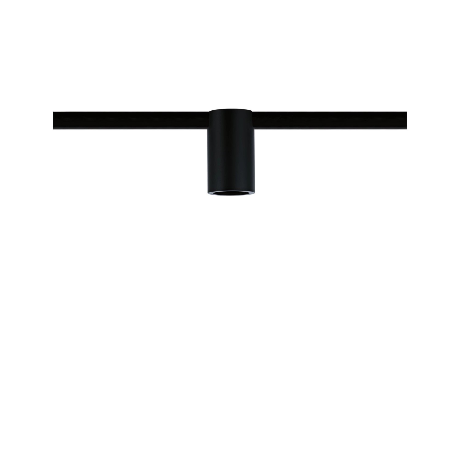 Schwarzer Paulmann URail Spot Ceiling Socket für Schienensysteme, E27 Fassung.