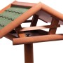 Dobar Vogelfutterhaus Panorama mit Ständer, Holz, Bitumen-Satteldach.