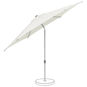 Suncomfort by Glatz Marktschirm in Sand, mit Handöffner und Neigungsfunktion für optimalen Sonnenschutz.