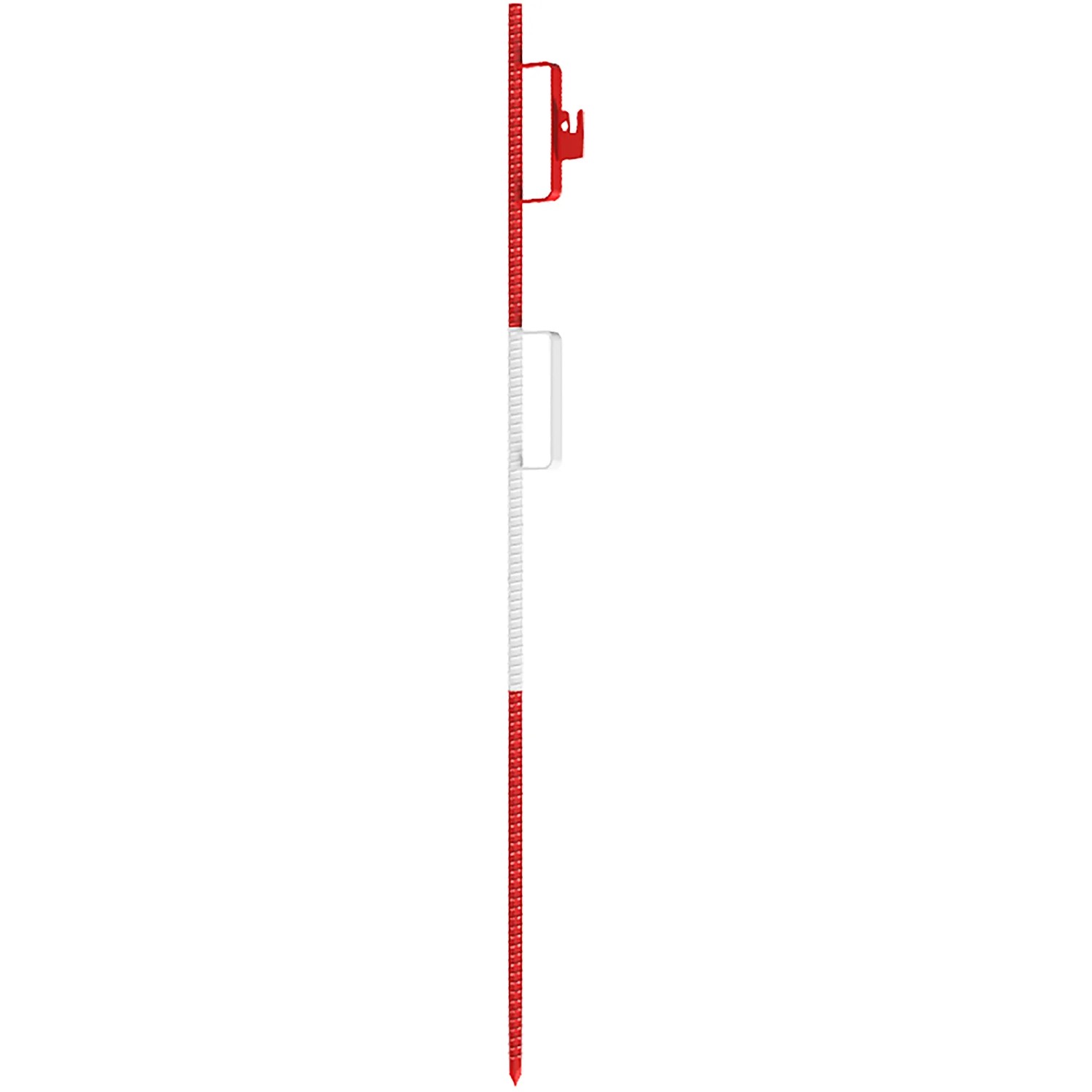Schake Lattenpfahl mit Lattenhalter, rot-weiß, für Baugeräte und Absperrungen.