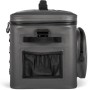 Petromax Kühltasche, 22 l, dunkelgrau. Kühlbox mit Tragegriffen, Seitentasche und Netzfach.