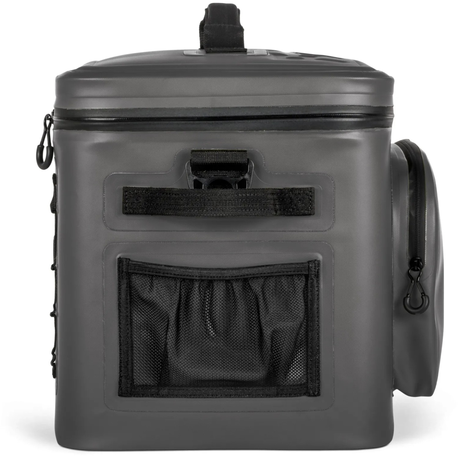 Petromax Kühltasche, 22 l, dunkelgrau. Kühlbox mit Tragegriffen, Seitentasche und Netzfach.