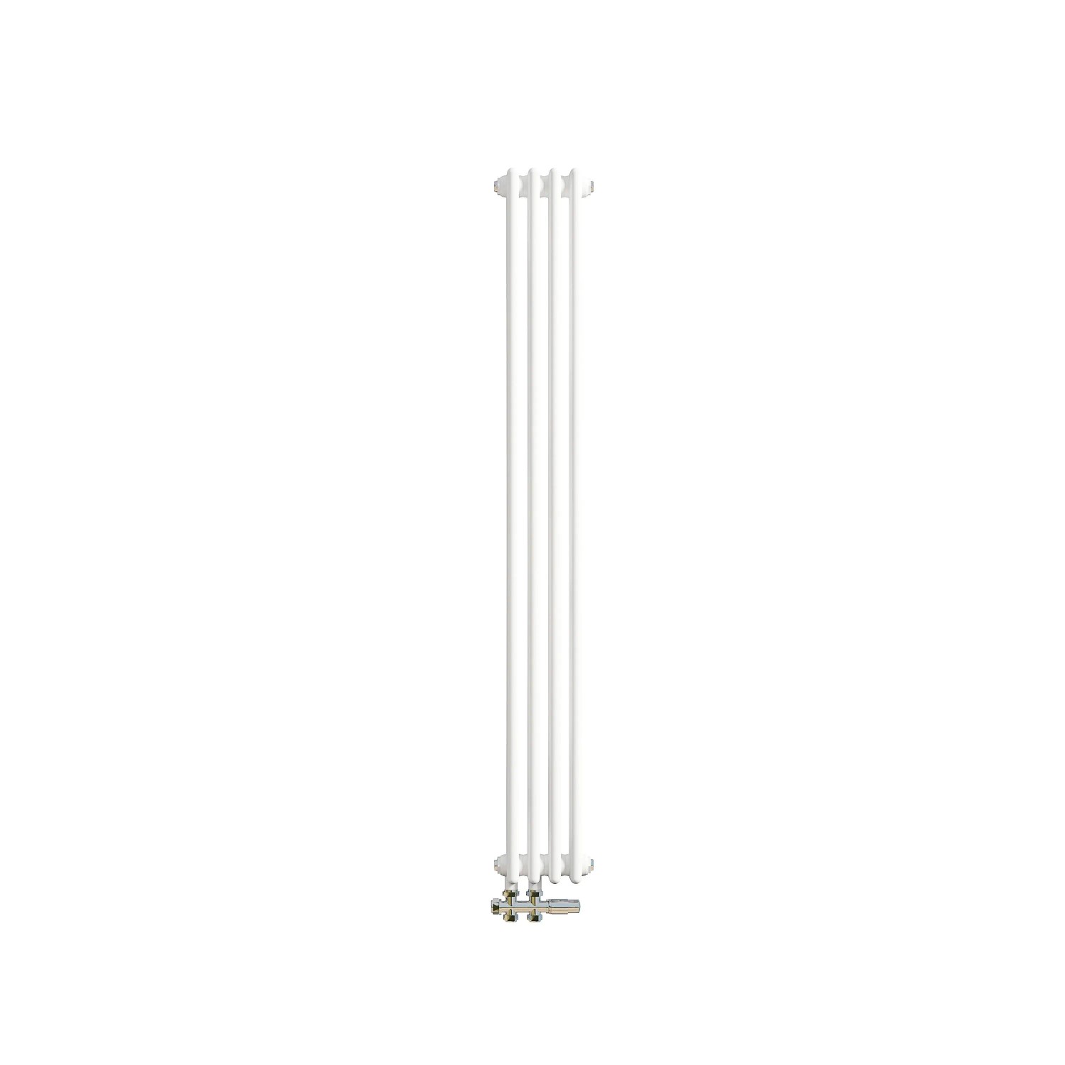 AICA Traditioneller Gusseisenstil 2 Spalten Heizkörper 1500 x 200 mm Weiß 557W