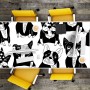 Tulup Schreibtischunterlage 120x60 cm mit Hunde-Motiv, als Schutzmatte für den Schreibtisch.