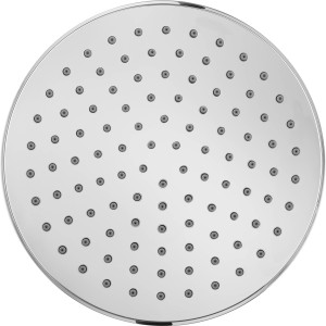 Runde, verchromte baliv Kopfbrause KBR-20.10 mit Antikalk-Noppen.