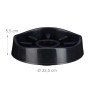 Relaxdays Hundenapf Kunststoff Schwarz Anti Schling Rutschfest 23,5 cm x 5,5 cm 900 ml_4
