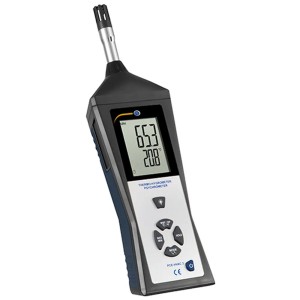 PCE Instruments Feuchtemessgerät HVAC 3 zur Klimaüberprüfung mit großem Display.