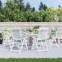 6er Set vidaXL Hochlehner-Auflagen mit tropischem Muster für Gartenstühle.
