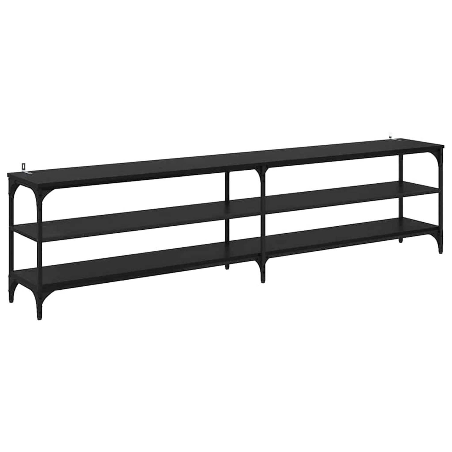 vidaXL TV-Schrank Schwarz Eichen-Optik 200 x 30 x 50 cm 881293 günstig online kaufen