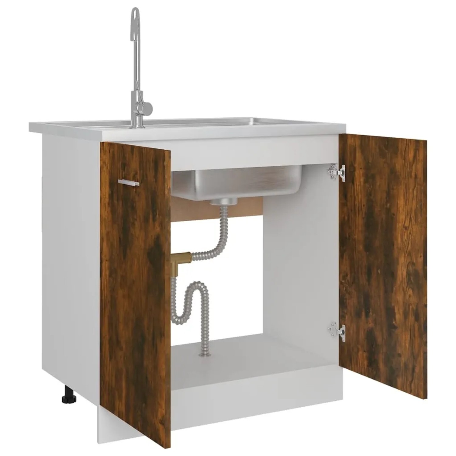 vidaXL Spülenunterschrank Räuchereiche 80 x 46 x 81,5 cm kaufen bei OBI