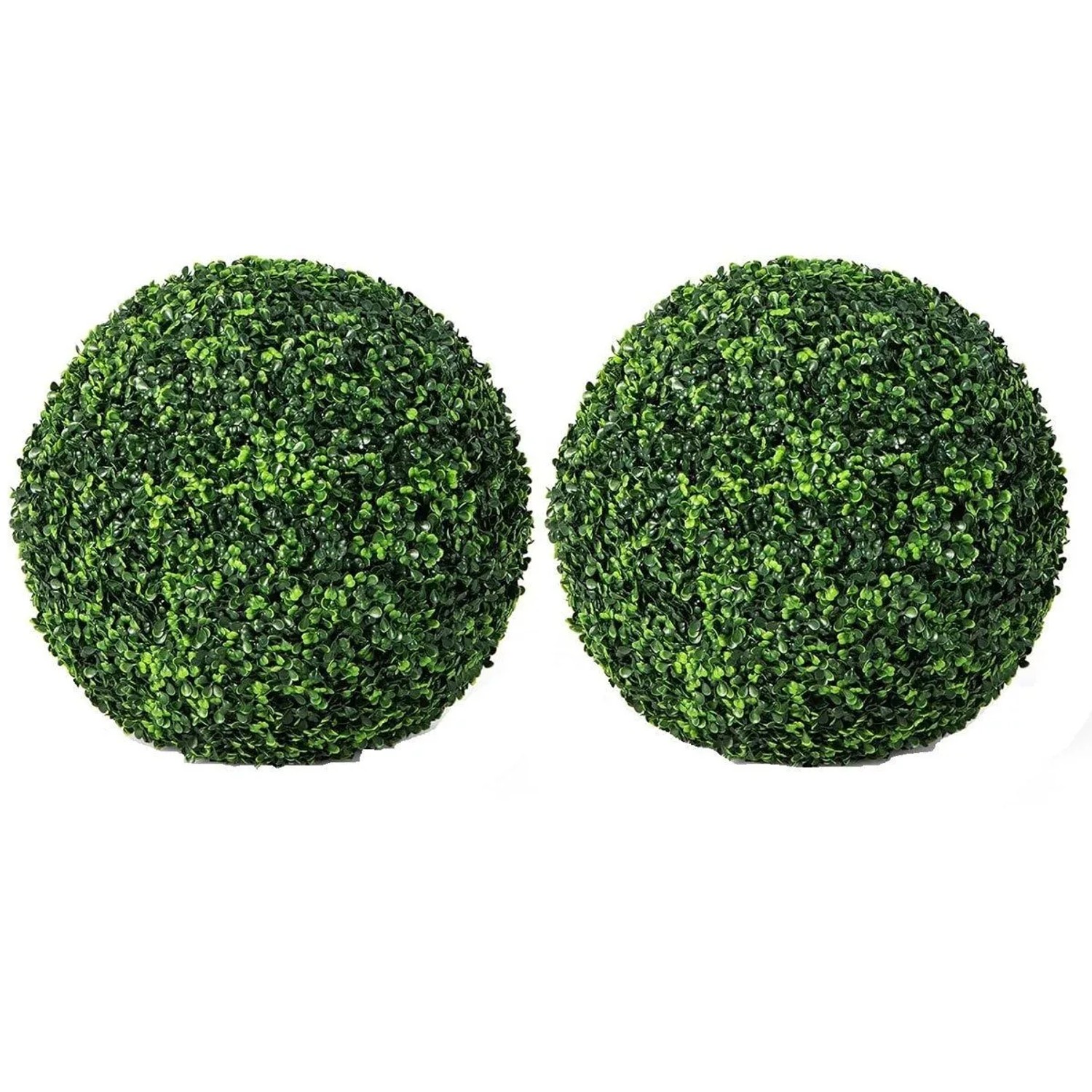 Costway 2er Buchsbaumkugel für Haus Garten Hochzeit Dunkelgrün 48 cm günstig online kaufen