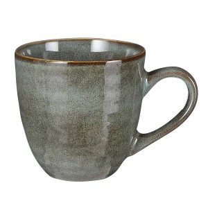 Grüne Mica Decorations Tabo Tasse aus Keramik, 9 cm hoch, Teil der Geschirr-Kategorie.