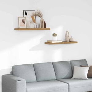 vidaXL Wandregal 2 Stk Braun 80 x 23,5 x 4 cm Holzwerkstoff 42019951