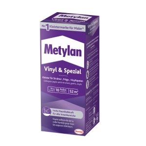 Metylan Vinyl & Spezial Tapetenkleister 360g für Vinyl-, Präge-, und Strukturtapeten.
