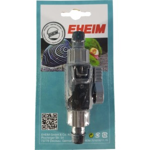 Eheim Aquarium-Doppelhahn mit Schnelltrennkupplung für 12/16 mm Schläuche.
