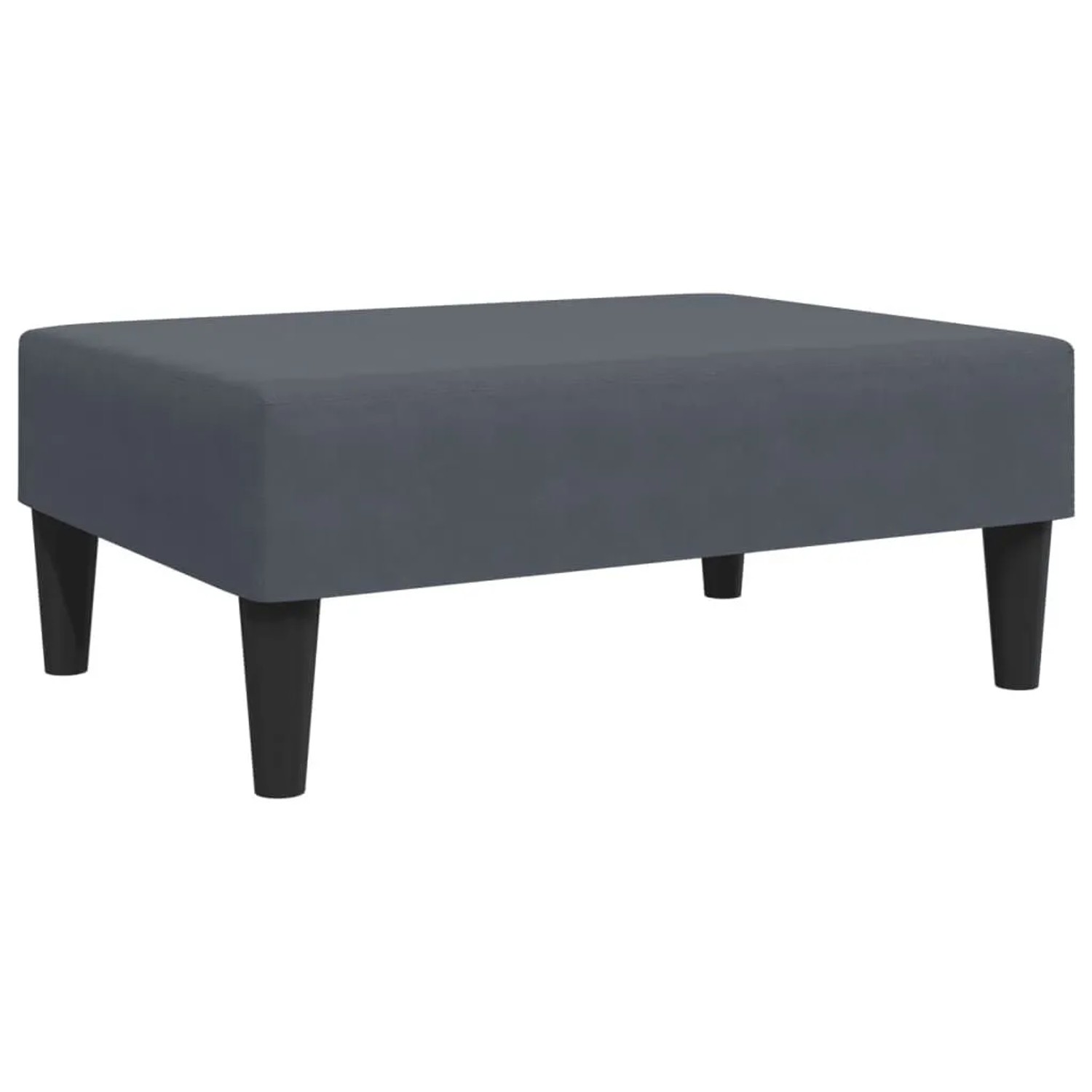 vidaXL Fußhocker Dunkelgrau 77x55x31 cm Samt 379558