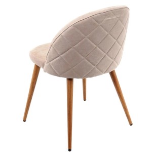 MCW Esszimmerstuhl D53 4er-Set Beige Stoff/Textil