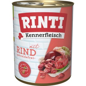 Rinti Hunde-Nassfutter Kennerfleisch Rind 800 g