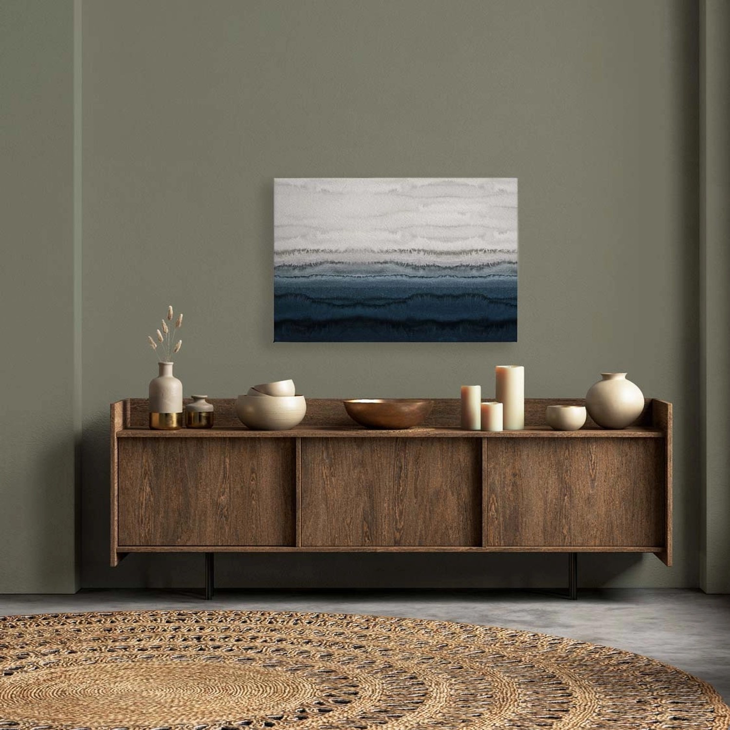 Bricoflor Bild Maritim Auf Leinwand Deko Wandbild Mit Meer In Aquarell Opti günstig online kaufen