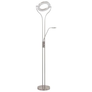 vidaXL Stehlampe 18 W Silbern 180 cm Dimmbar 282415