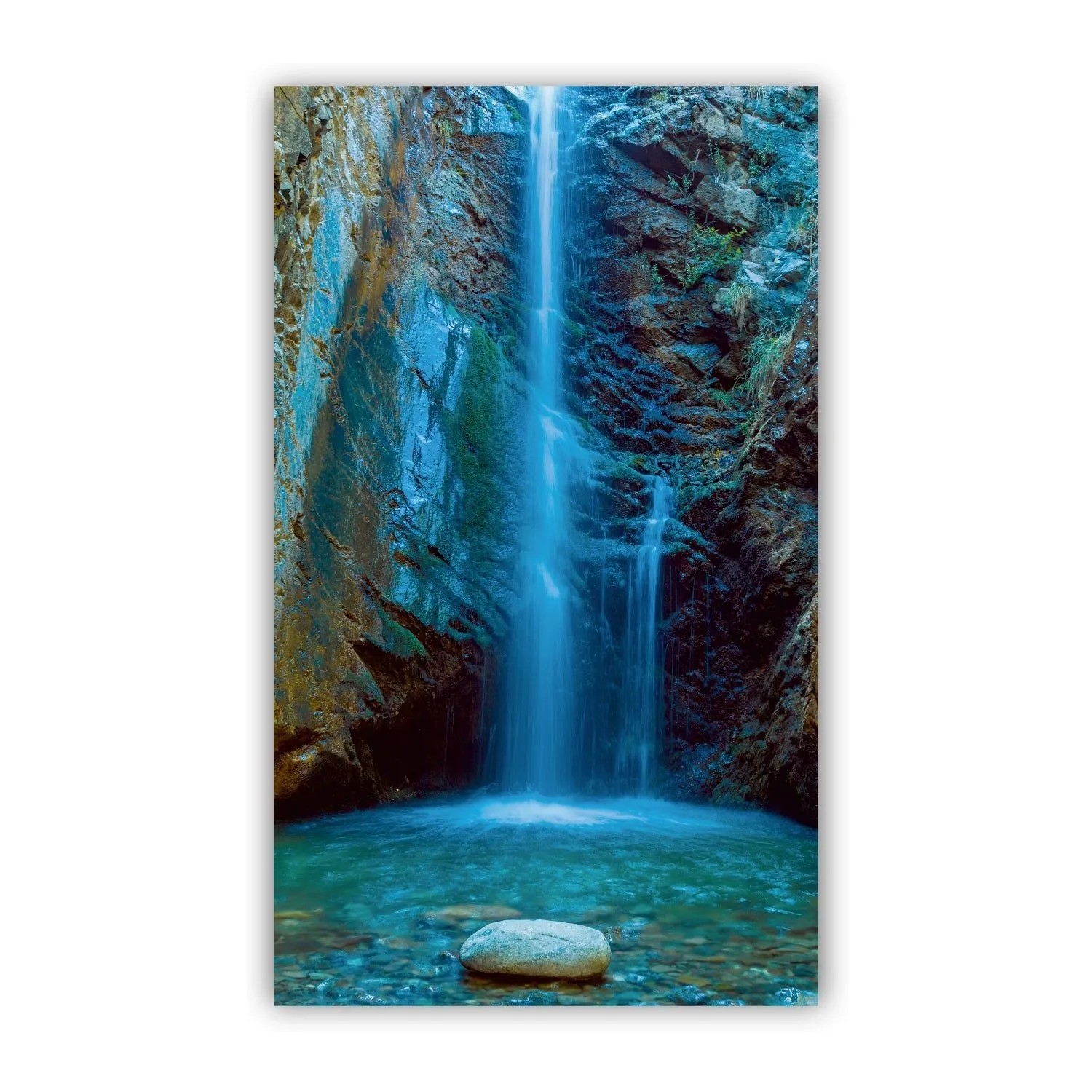 Walllux Duschrückwand Wasserfall Alu-Verbund 3 mm 150 x 255 cm