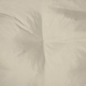 Beautissu Flair BK Bankpolster 100x50cm in Natur, Detailaufnahme der Polsterung.