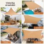 WOLTU Sonnensegel Sand 4x4m: Einsatzmöglichkeiten im Garten, Pool, Terrasse, Camping und Parkplatz.