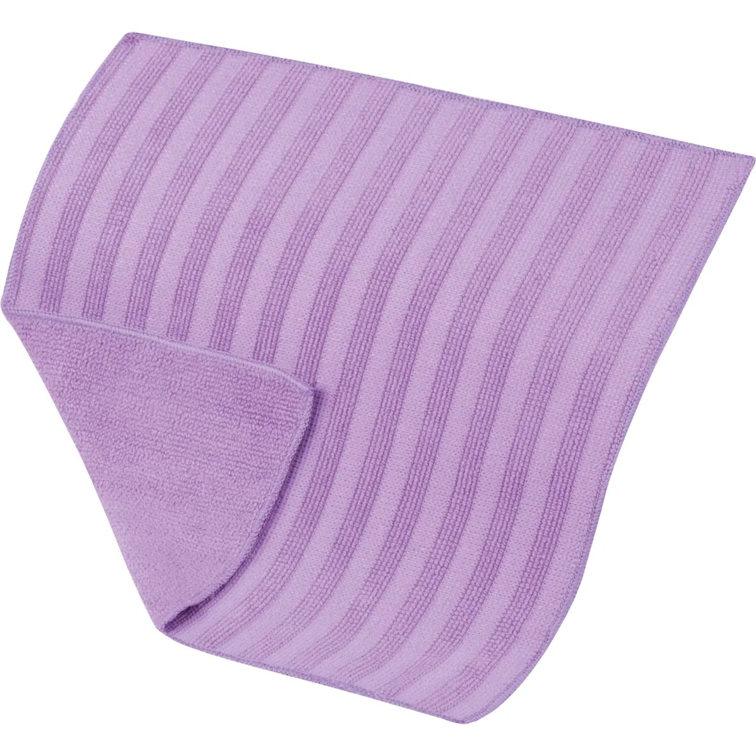 Vileda Mikrofaser Allzwecktuch 2in1, lila, mit zwei verschiedenen Seiten für Reinigung und Glanz.
