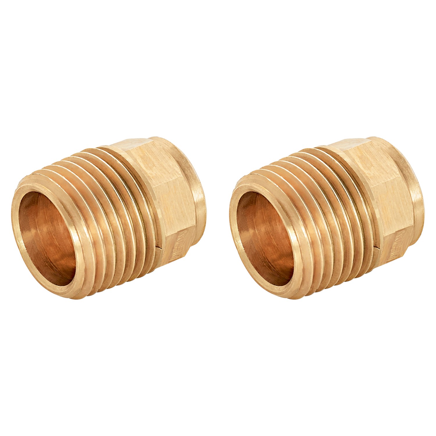 Löt-Übergangsnippel Ø 15 mm x 21 mm (R 1/2) Rotguss 2 Stück