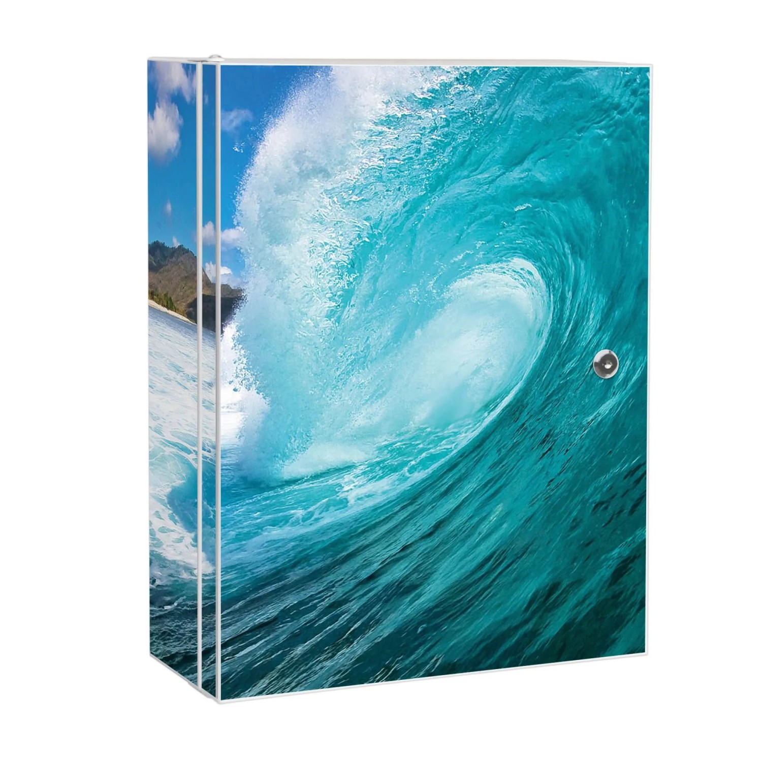 Banjado XXL Medizinschrank Abschliessbar 35x46x15cm Arzneischrank Weiß Aus günstig online kaufen