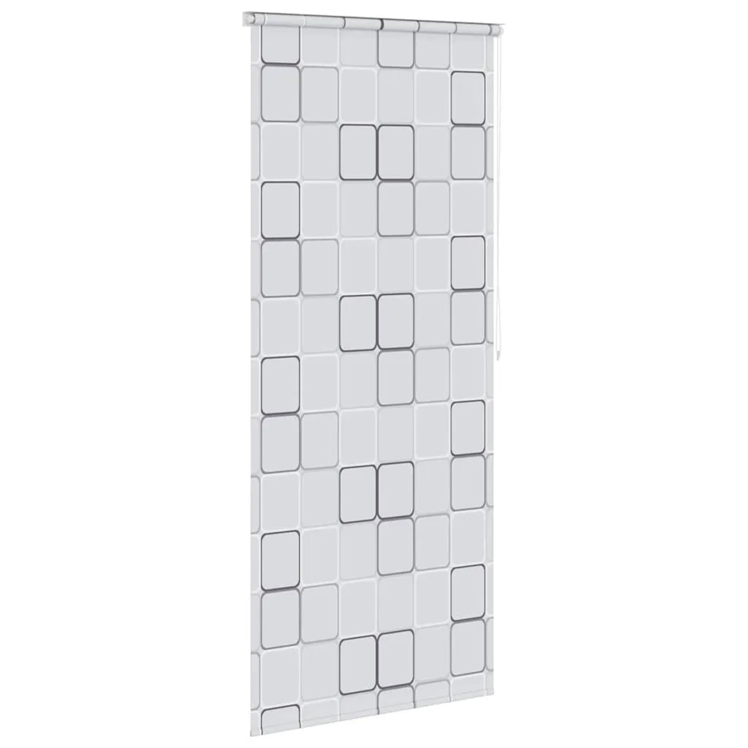 vidaXL Duschrollo 80x240 cm mit modernem Quadratmuster für Ihr Badezimmer.