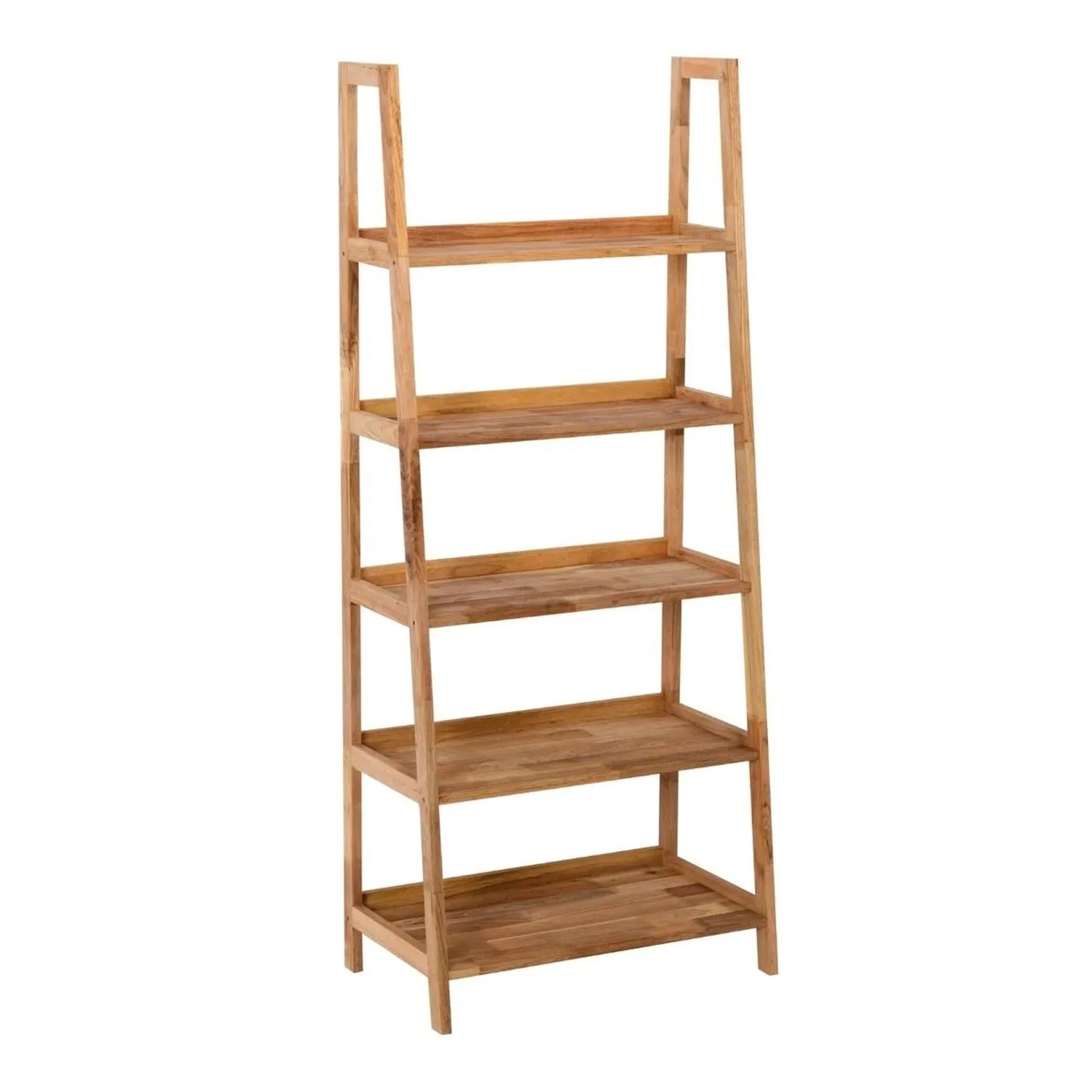 Swiss Aqua Technologies Standregal mit 5 Ablagen Massivholz 63 x 149 x 36,4 cm Matt Geölt
