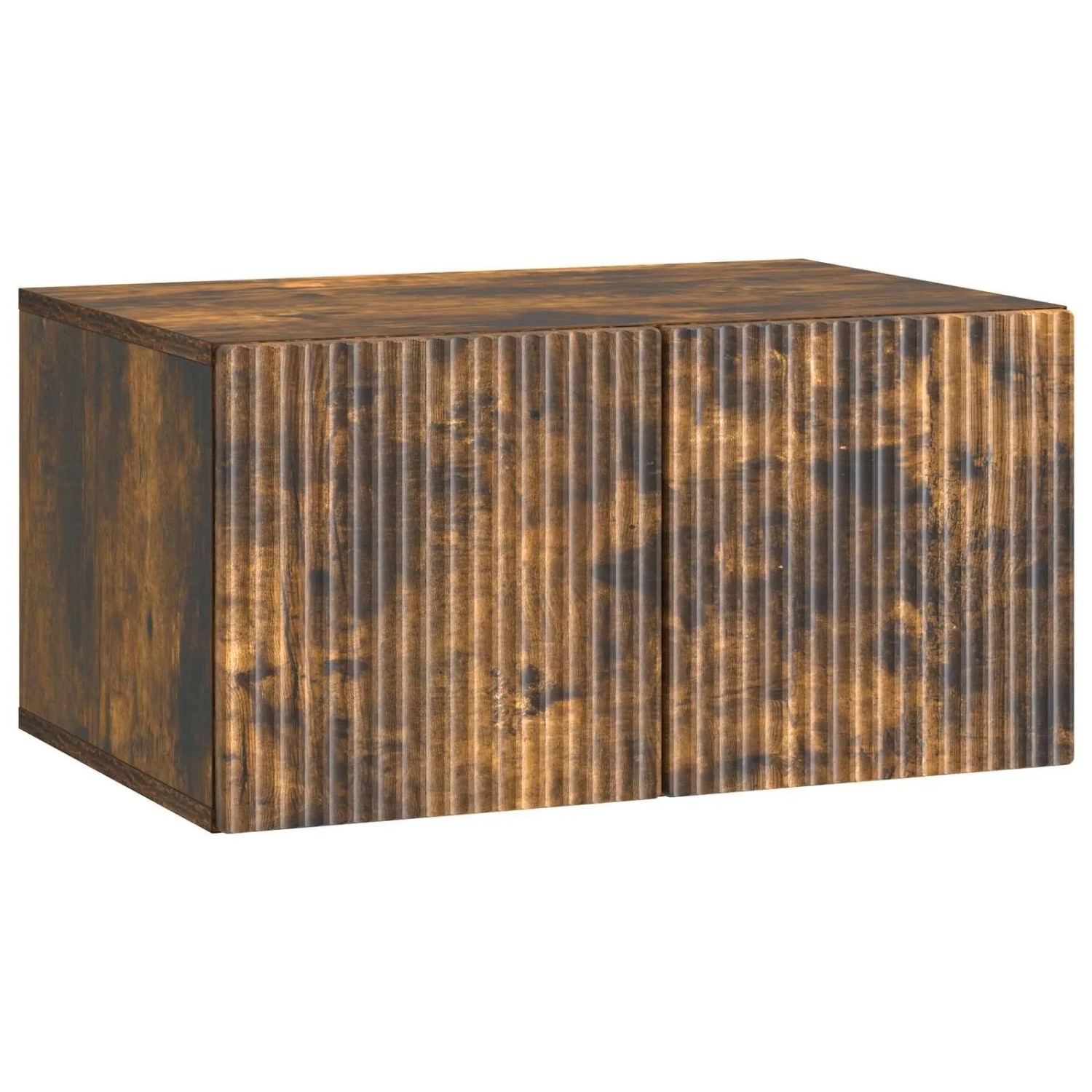 vidaXL Wandmontierter TV-Schrank Geräucherte Eiche 59,5 x 41 x 30 cm 898510