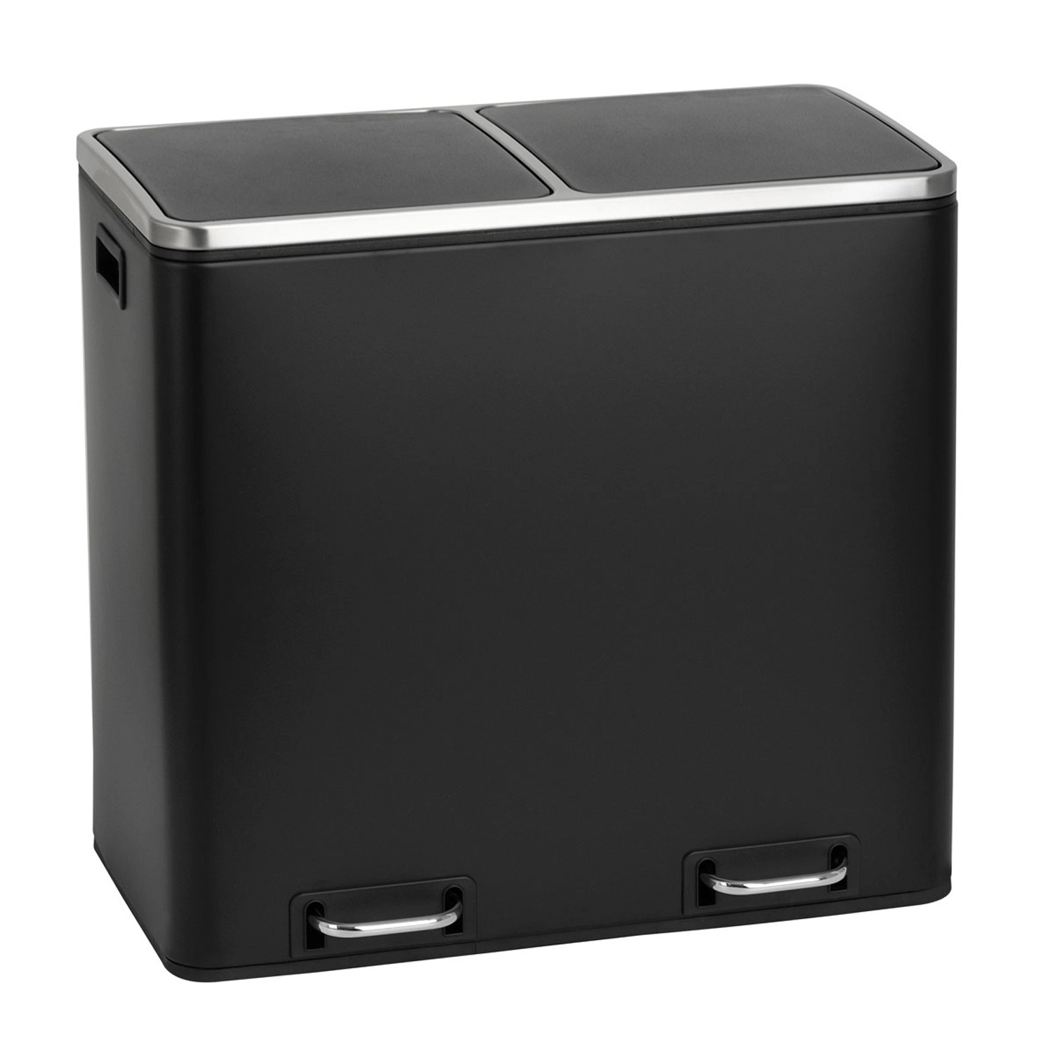 Svita TM2X24 Treteimer 48 Liter Abfalleimer Inneneimer Trennsystem Schwarz günstig online kaufen