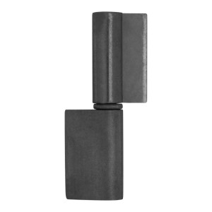 SOTECH Anschweißband Außen Ø18 mm Höhe 112 mm mit Langer Fahne Stahl Schwarz