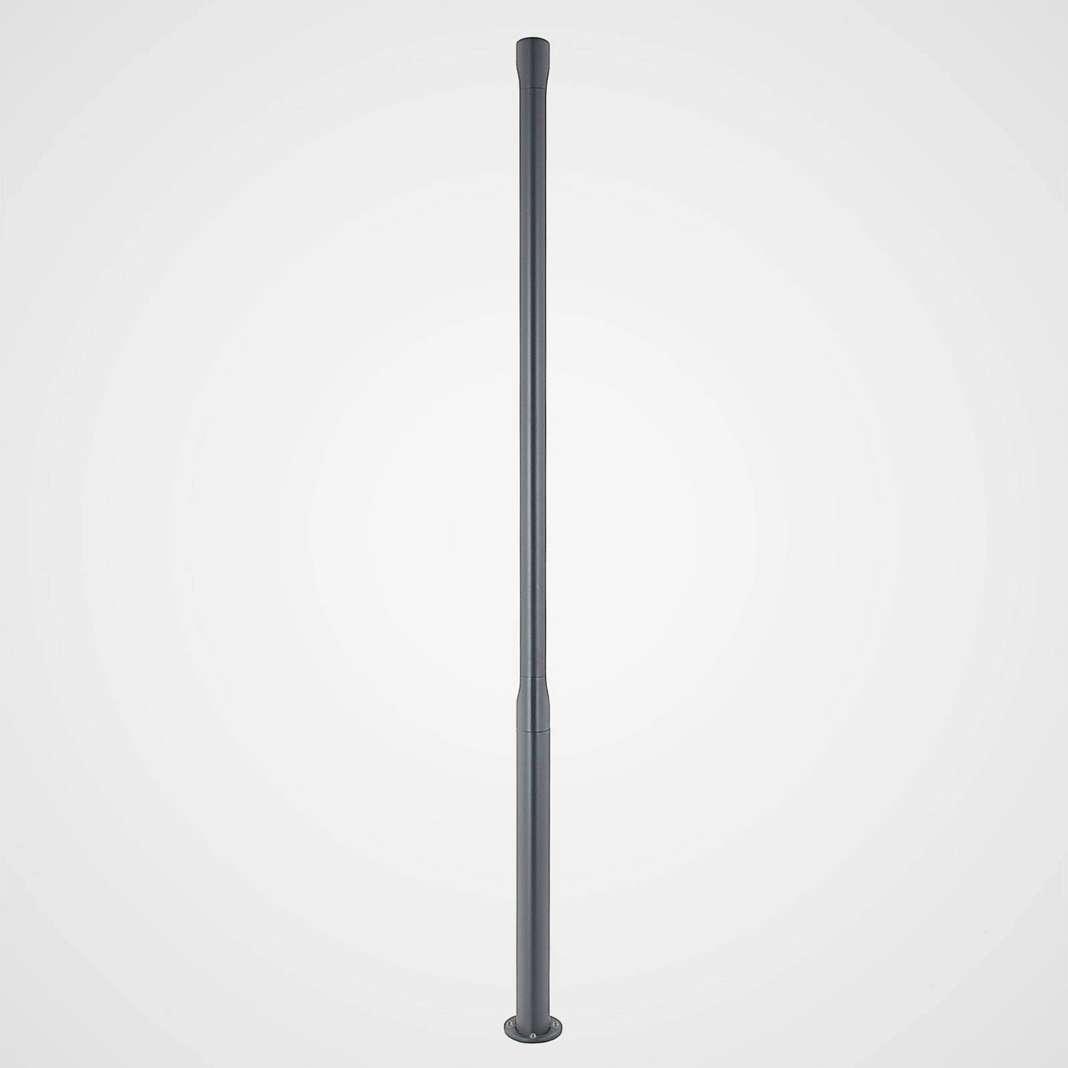 Lucande LED Mastleuchte Außen Dovino 9618146 Modern in Schwarz aus Aluminium 1-flammig