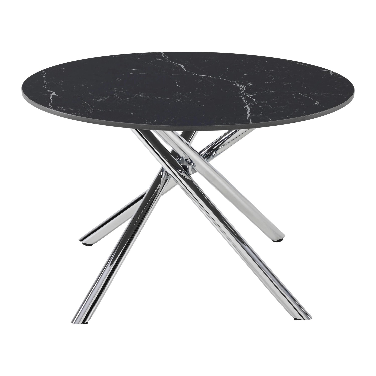 Mömax Couchtisch Lance Schwarz/Chromfarben