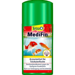 Tetra Pond MediFin 250ml: Arzneimittel für Teichfische gegen Krankheiten und Verletzungen.
