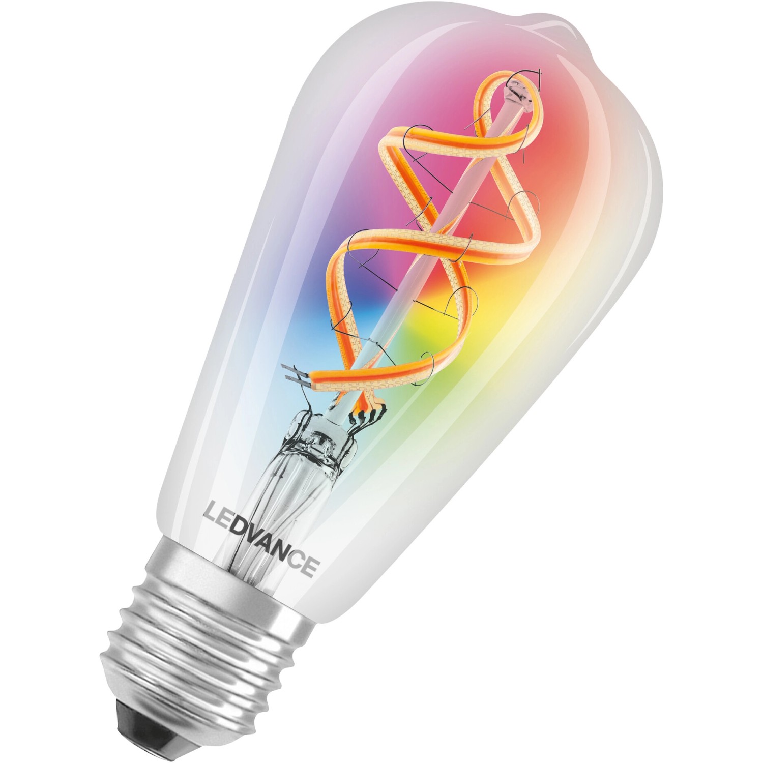 Ledvance Smart+ Leuchtmittel Wifi Filament Edison RGBW E27/4,5 W Klar