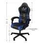 Juskys Gamingstuhl HyperSeat, schwarz/blau, mit Maßangaben. Ergonomischer Bürostuhl für Gaming.