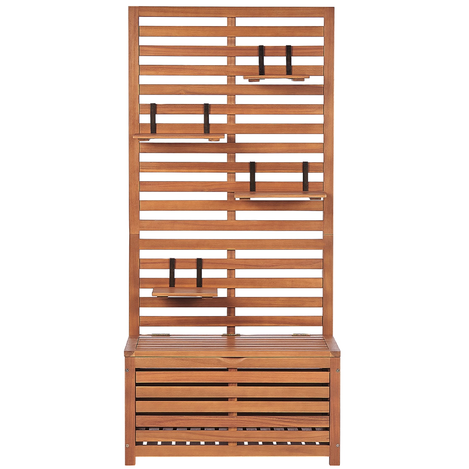 Beliani Gartenbank Heller Holzfarbton 40x80x170 günstig online kaufen